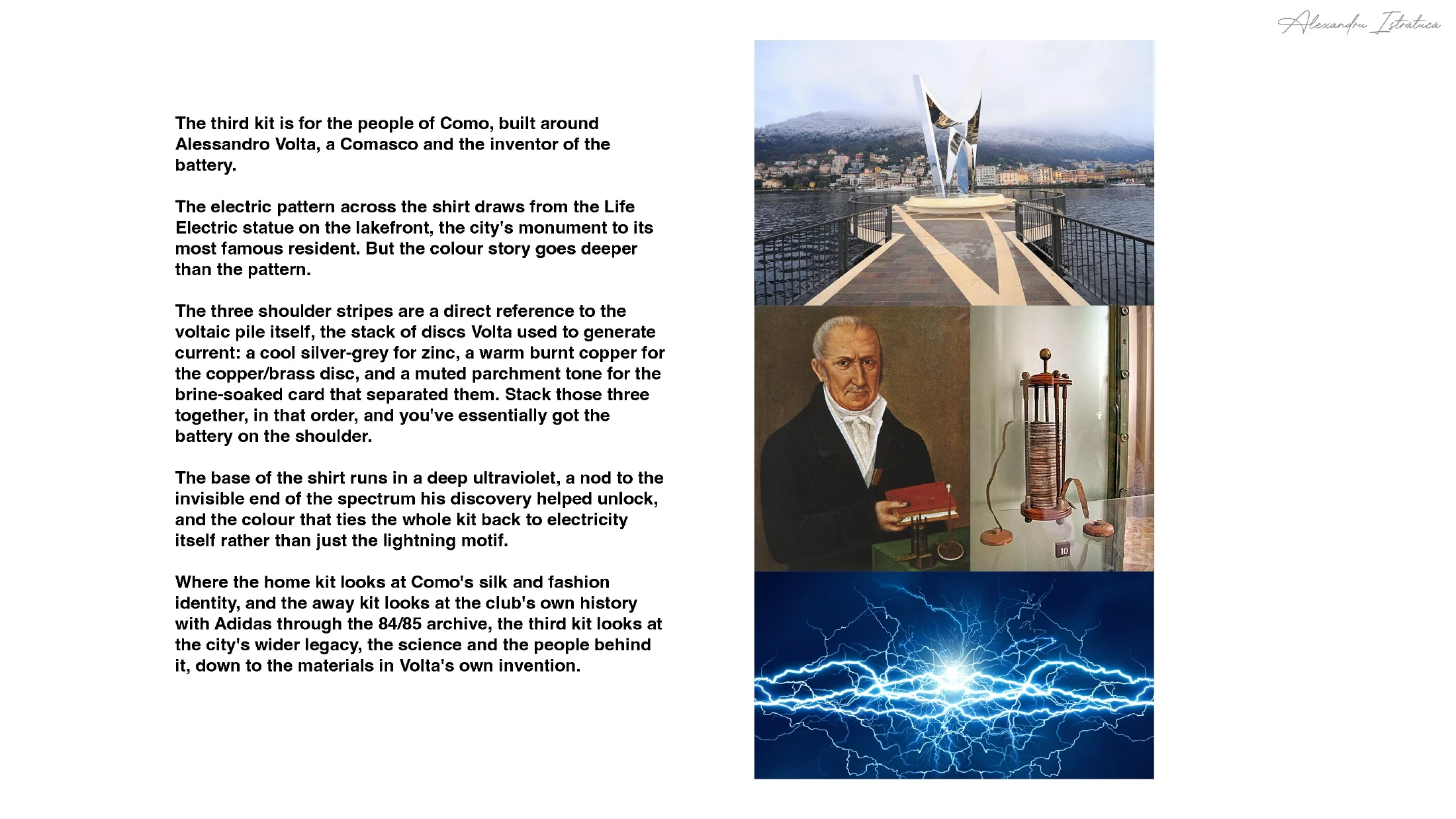 Alessandro Volta and electricity research for the third kit