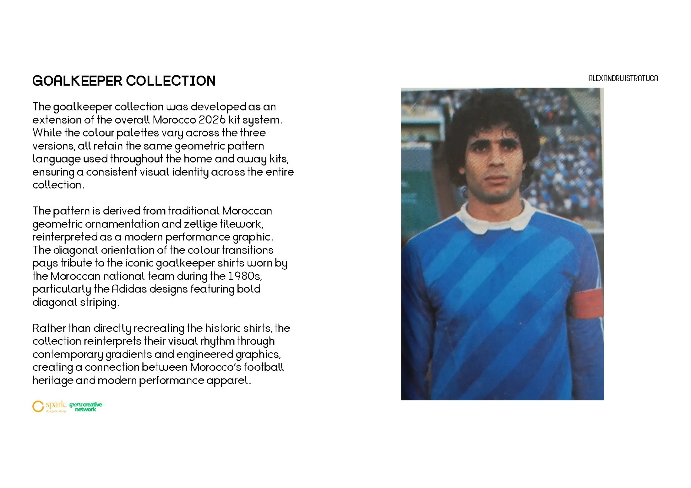 Goalkeeper graphic development and archival shirt reference