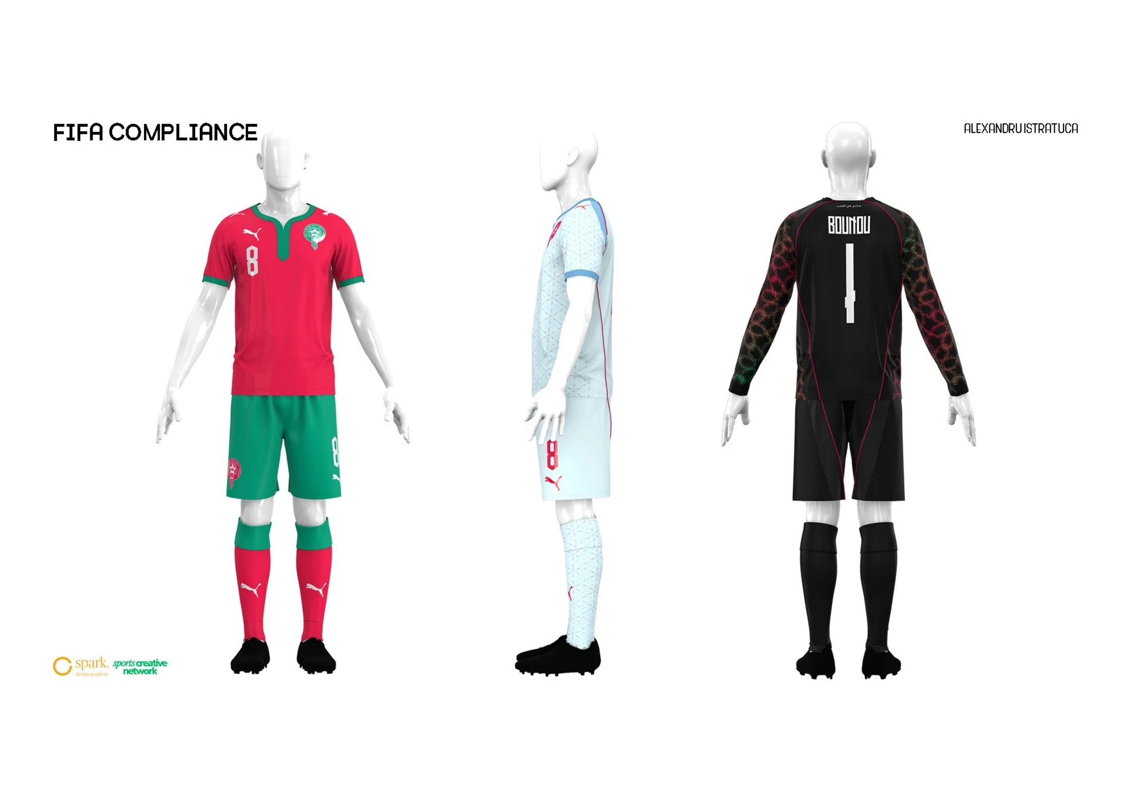 Badge and nameset placement on outfield and goalkeeper kits